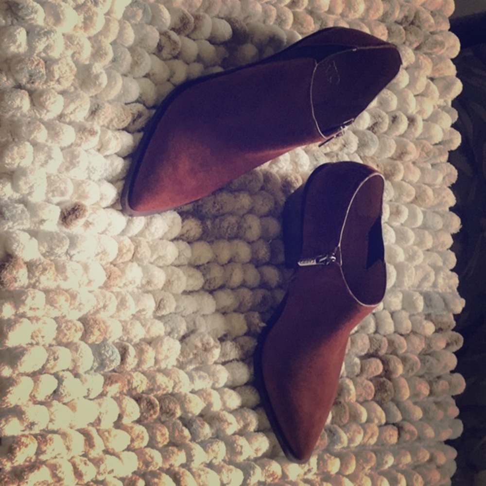 Franco Sarto suede booties 8.5